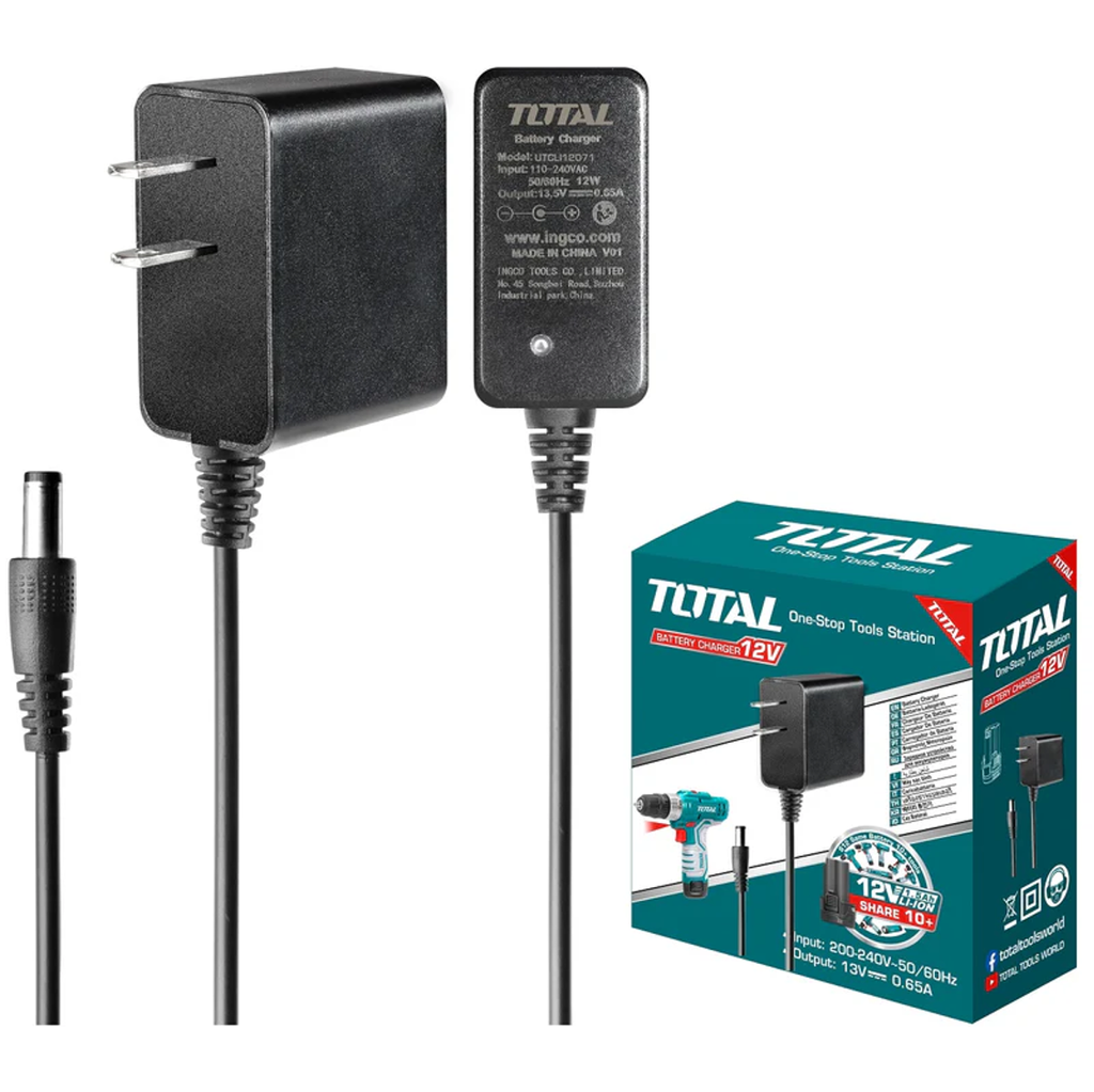 CARGADOR PARA BATERÍAS DE 12V TOTAL (UTCLI12071)