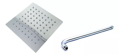 REGADERA DUCHA CROMADA CUADRADA 6" DOMENICA