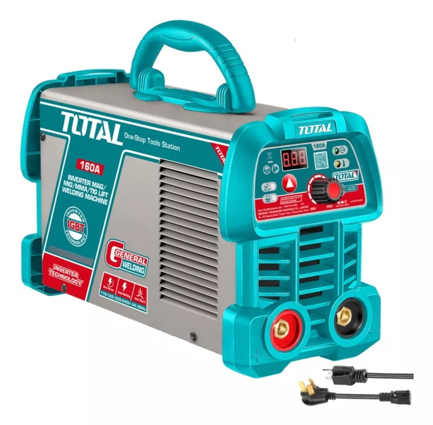 SOLDADOR INVERSOR DIGITAL 160A (MMA-LIFT TIG) 110-220V INDUSTRIAL SUPER TOTAL (UTW216059)