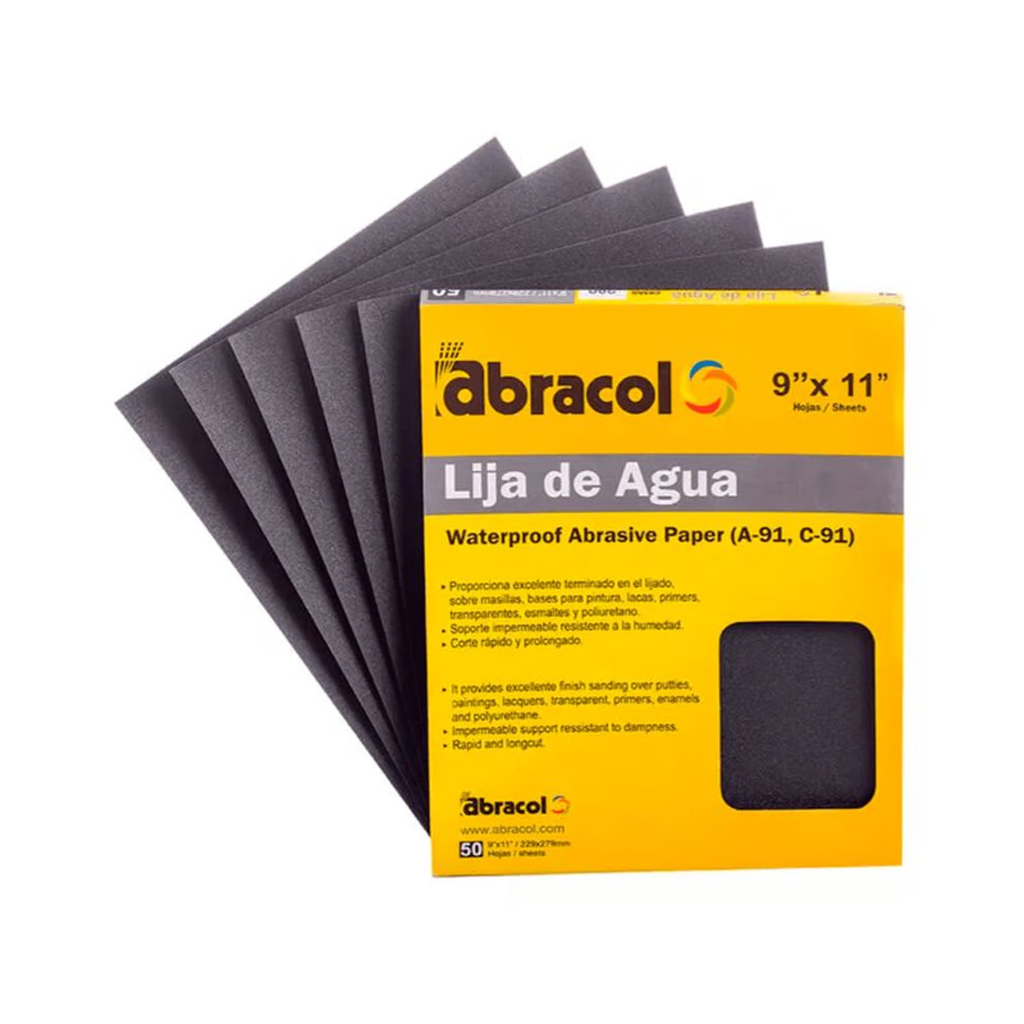 LIJA DE AGUA #500 ABRACOL X 50UND
