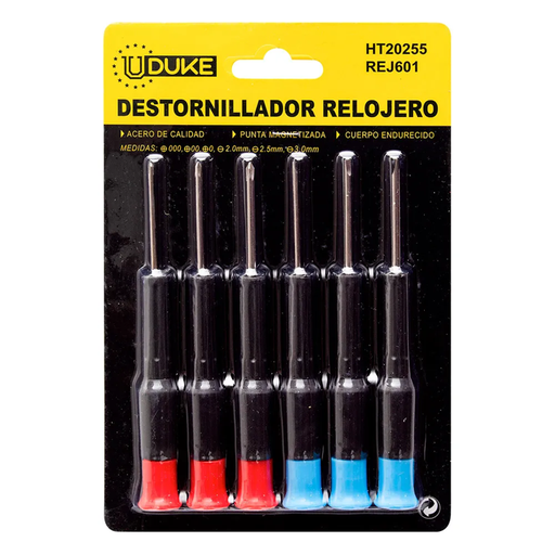 [11559] DESTORNILLADOR RELOJERO JUEGO X 6 UDUKE
