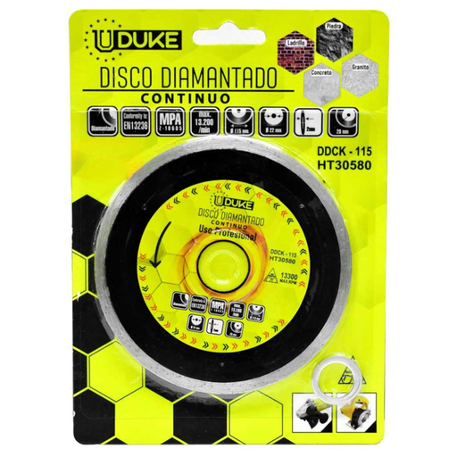 [11580] DISCO DIAMANTADO CONTINUO 4 -1/2" IMPORTADO