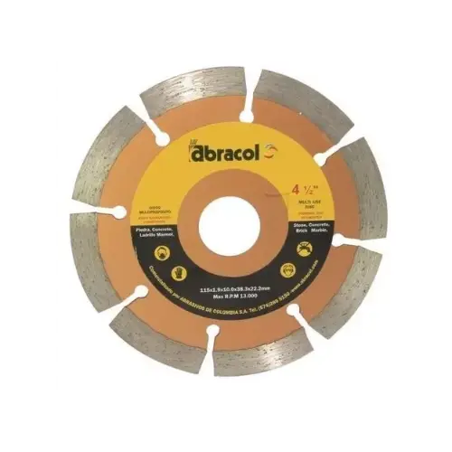 [11584] DISCO DIAMANTADO SEGMENTADO 4 -1/2" ABRACOL