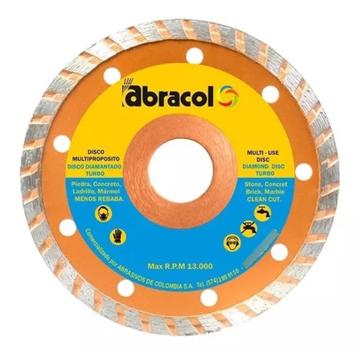 [11588] DISCO DIAMANTADO TURBO 4 1/2" ABRACOL