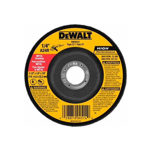 [11604] DISCO PULIR METAL 4-1/2" DEWALT