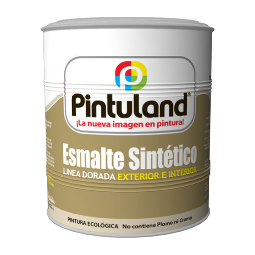 [11762] ESMALTE LINEA DORADA BLANCO MATE PINTULAND 1/8