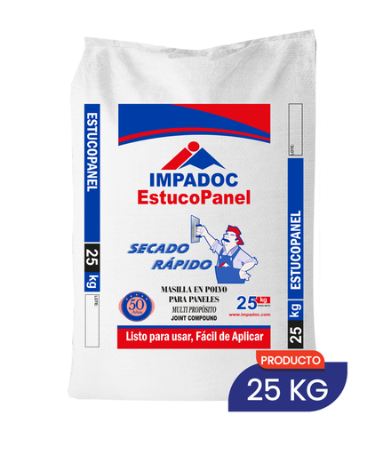 [11850] ESTUCO PANEL SECADO RAPIDO IMPADOC X 25KG