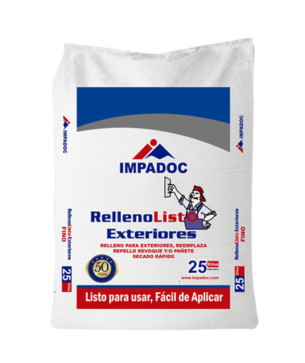 [11853] ESTUCO RELLENO EXTERIOR FINO IMPADOC X 25KG