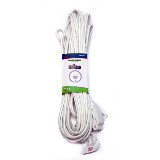 [11873] EXTENSION ELECTRICA BLANCA 25FT DRIMEX