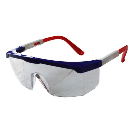 [11928] GAFA TRANSPARENTE PATA COLOR AZUL ROJA T/NORTON IMPORTADA 