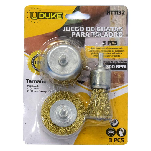 [12023] GRATA TALADRO BRONCE TOOL X 3PCS IMPORTADA