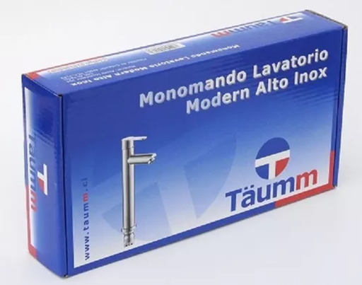 [12038] LLAVE LAVAMANOS MONOMANDO ALTO MODERN INOX TAUMM