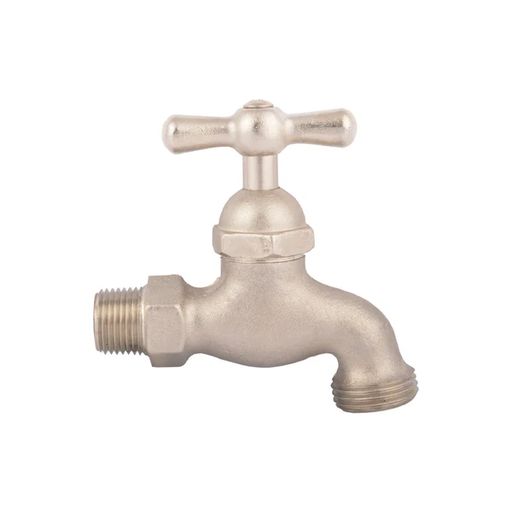 [12051] LLAVE JARDIN SATINADA PESADA GRICOL BL-9979-13
