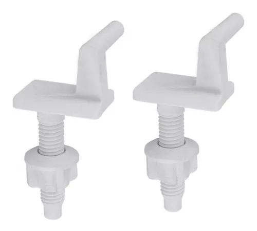 [12079] TORNILLOS PARA TAPA DE INODORO HERRAJE COMODOR BLANCO X 2 UND GRIVAL 010920001