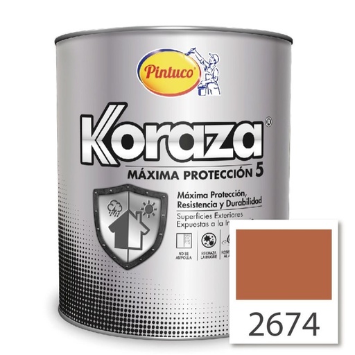 [12164] KORAZA 5 AÑOS LADRILLO 2674 PINTUCO 1/4