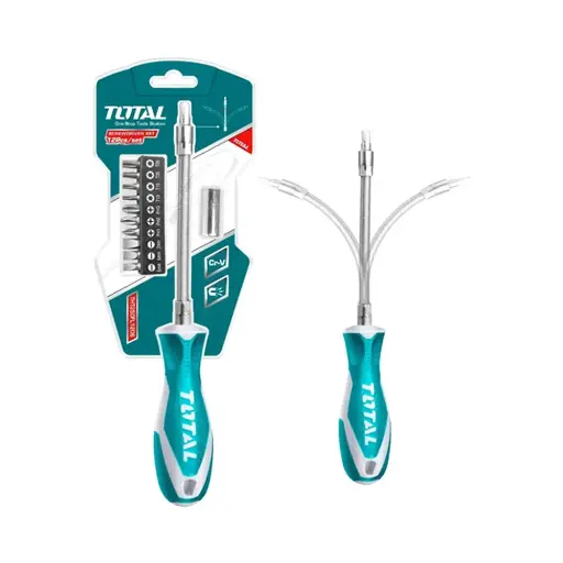 [12263] DESTORNILLADOR FLEXIBLE EN BLISTER +12 PUNTAS TOTAL (THT250FL1206)