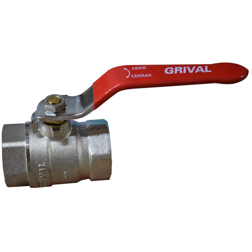[12420] VALVULA DE BOLA CROMADA LATON 1" GRIVAL 797023331