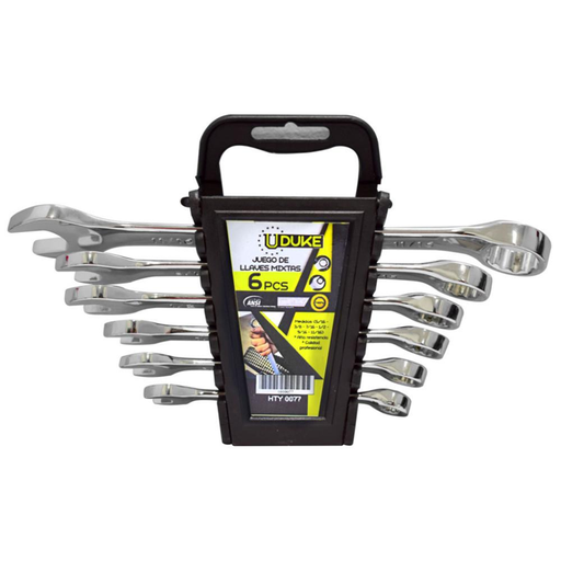[12470] LLAVE MIXTA JUEGO X 6PCS IMPORTADA (8-10-11-13-14-17MM) UDUKE