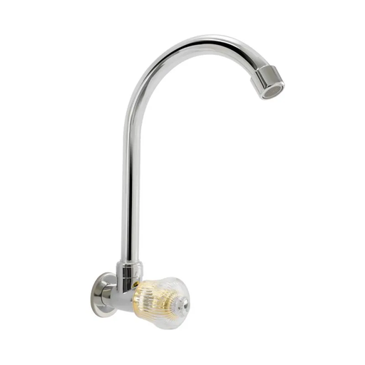[12496] LLAVE MOVIL PARED METALICA CROMADA VALMEC