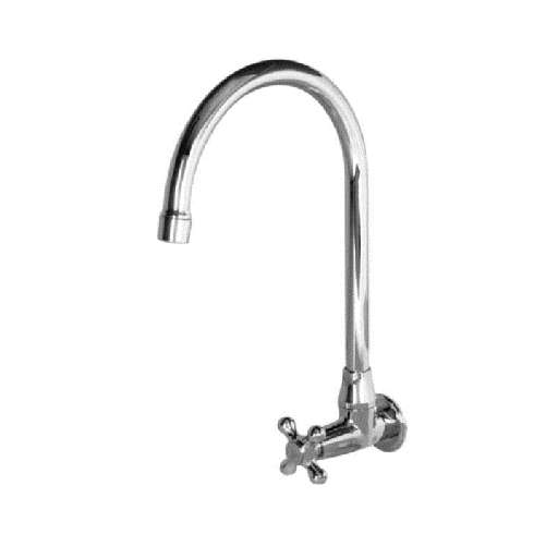 [12497] LLAVE MOVIL PARED METALICA PLATINO VALMEC