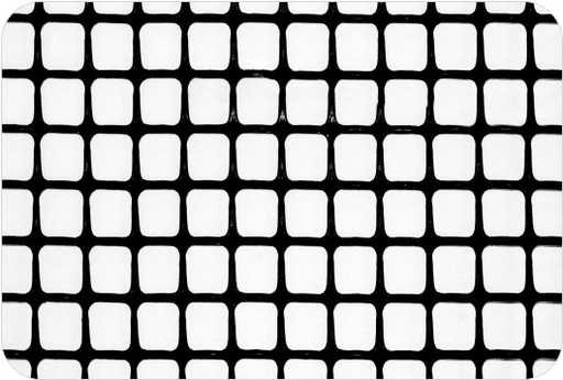 [12577] MALLA PLASTICA NEGRA 15 X 15 X 1MT