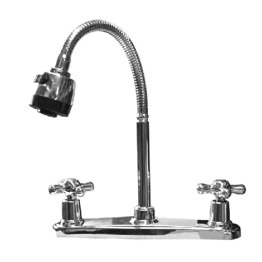 [12755] MEZCLADOR LAVAPLATOS 8" FLEXIBLE CRUCETA UDUKE