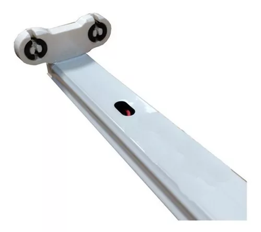 [10350] BASE PARA TUBO T8 DOBLE METALICA 60 CM NACIONAL