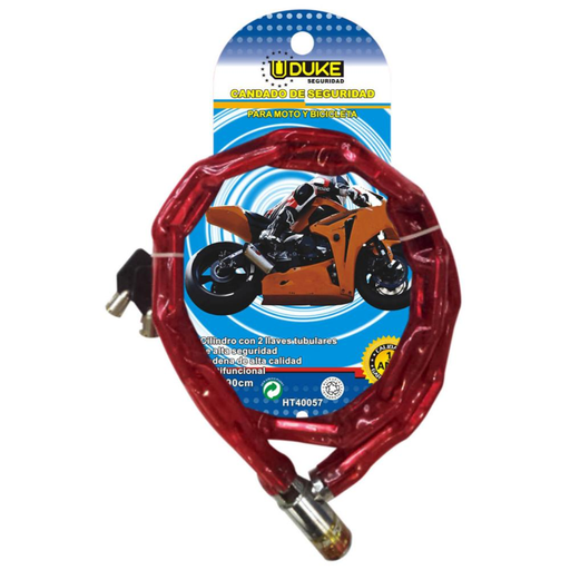 [10902] CANDADO PARA BICICLETA CADENA 5X100CM UDUKE