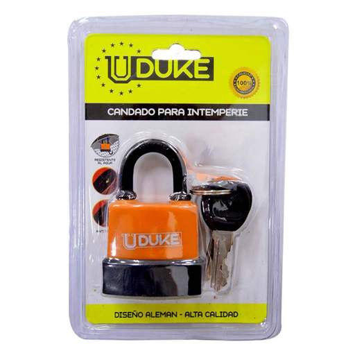 [10924] CANDADO INTERPERIE NEGRO 45MM UDUKE