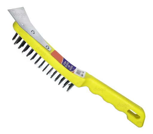 [10992] CEPILLO ACERO CABO PLASTICO CON ESPATULA 13 X 3 TOOLS