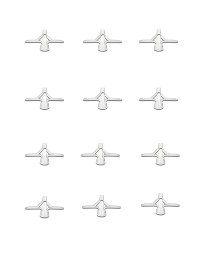 [11091] CHAZO MARIPOSA PLASTICO 1/4" (6MM) X 12UND