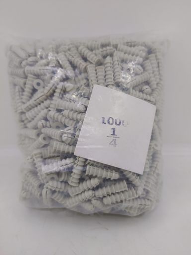 [11108] CHAZO PLASTICO ESTRIADO 1/4 X 1000UND