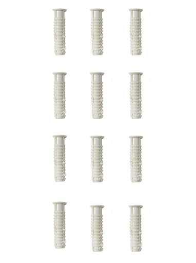 [11113] CHAZO PLASTICO ESTRIADO 3/8 X 12UND