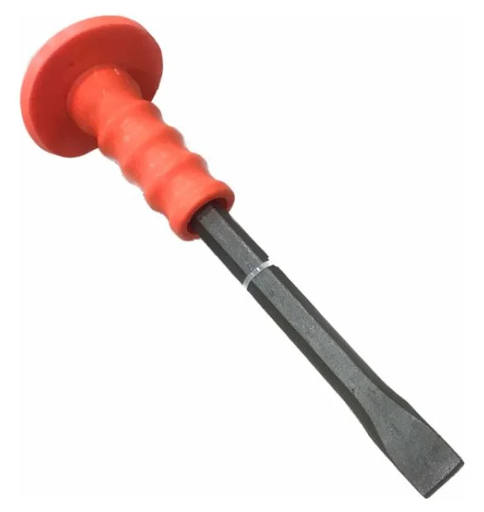 [11140] CINCEL PALA 1/2" X 8" C/ PROTEC NARANJA TOOLS