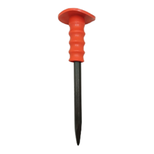 [11152] CINCEL PUNTA 1/2" X 8" C/ PROTEC NARANJA IMPORTADO
