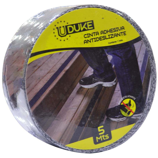 [11172] CINTA ANTIDESLIZANTE ADHESIVA 2" X 5 MTS NEGRA UDUKE