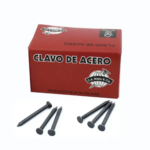 [11275] CLAVO ACERO LISO 2-1/2" (500 GRS) C.A MEJIA
