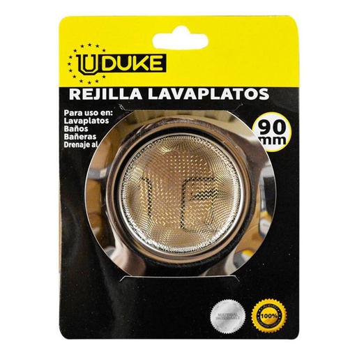 [11410] COLADOR LAVAPLATOS MALLA 3" ACERO INOX UDUKE