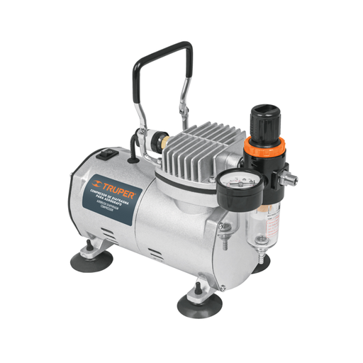 [11420] COMPRESOR DE DIAFRAGMA PARA AEROGRAFO 1/5 HP 110V TRUPER