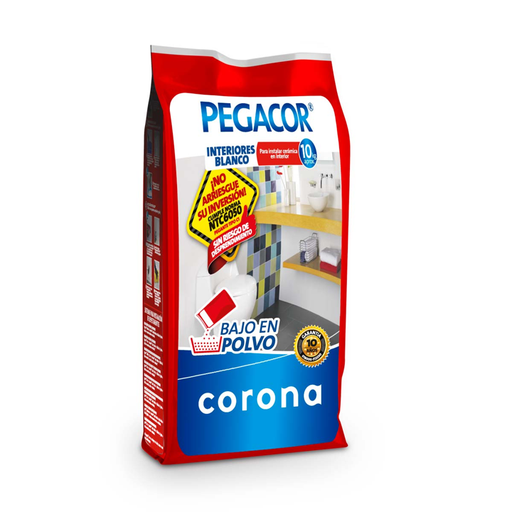 [12986] PEGACOR CERAMICO BLANCO X 10 KG CORONA