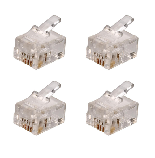 [13281] PLUG RJ11 TELEFONO X 4 UND