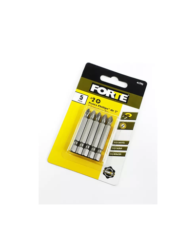 [13350] PUNTA PHILIPS #2 X 1/4 X 2" IMANTADAS FORTE X 5 UND