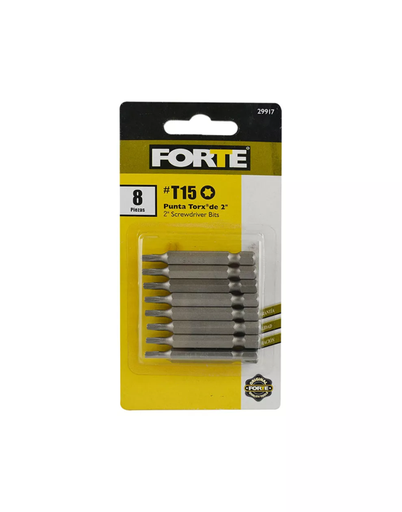 [13370] PUNTAS TORX T15 X 2" FORTE X 8UND