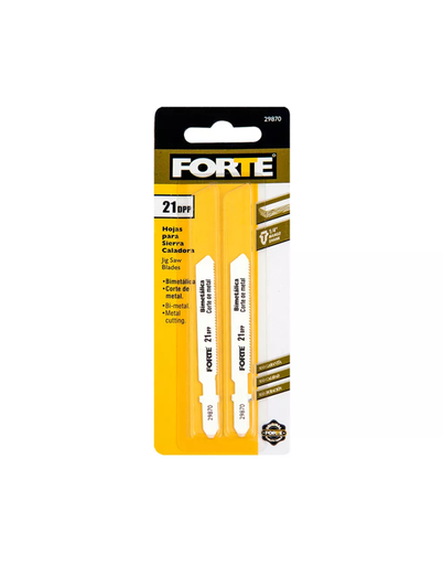 [13724] HOJA DE SIERRA PARA CALADORA "T" 21TPI MADERA X 2U FORTE