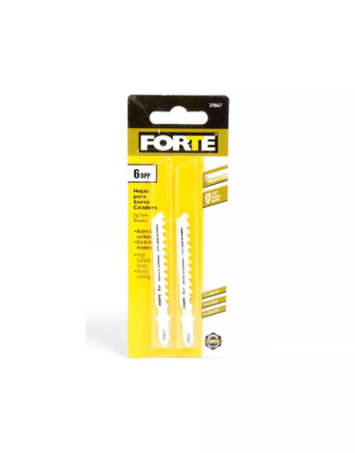 [13725] HOJA DE SIERRA PARA CALADORA "T" 6TPI MADERA X 2U FORTE