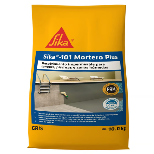 [13770] SIKA 101 MORTERO GRIS PLUS X 10 KILOS