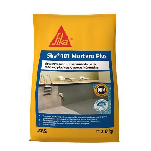 [13771] SIKA 101 MORTERO GRIS PLUS X 2 KILOS