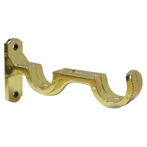 [14015] SOPORTE DOBLE CORTINERO 1/2" DORADO