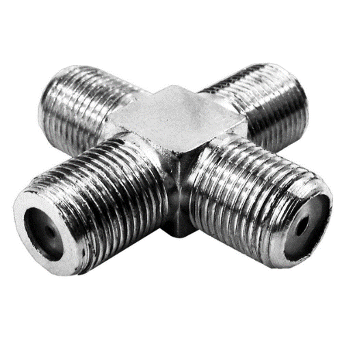 [14179] TEE COAXIAL 3 SALIDAS FINO X 2 UND
