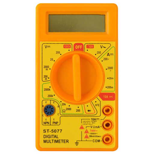 [14300] TESTER DIGITAL AMARILLO C/PITO OSBLACK DT830D